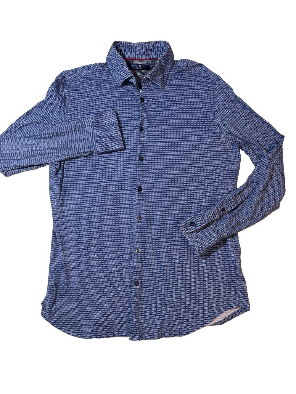 Stone Rose men's size 5(XL)Long sleeve button down 100% Cotton Shirt Abstract